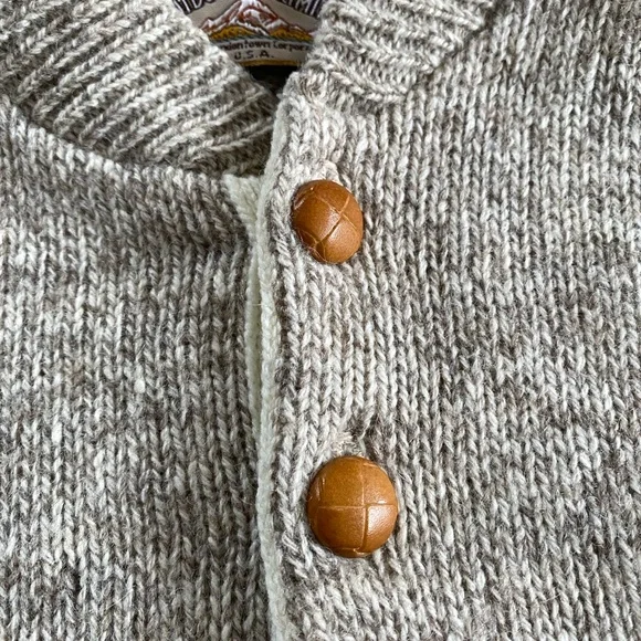 Vintage wool shawl collar sweater - Picture 4 of 6